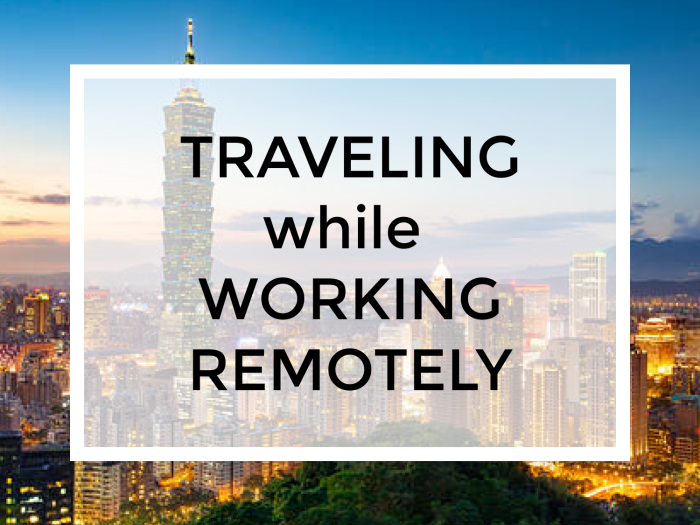 Remote work and business travel integration